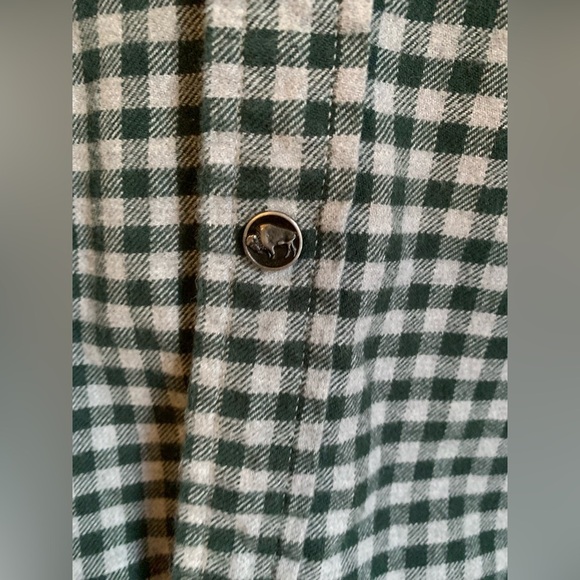 Mountain Khaki Men’s checked plaid Button up shirt size Large Gorpcore outdoor - Picture 4 of 9